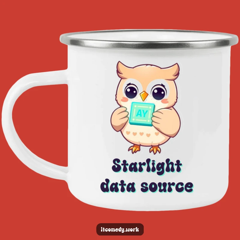 Funny Owl Tech Camping Mug: Wise Sips for Your Adventures!