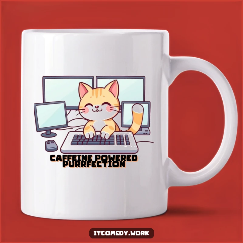 Funny Cat Coder Mug: Purrfectly Hilarious Gift for Gamers & Geeks!