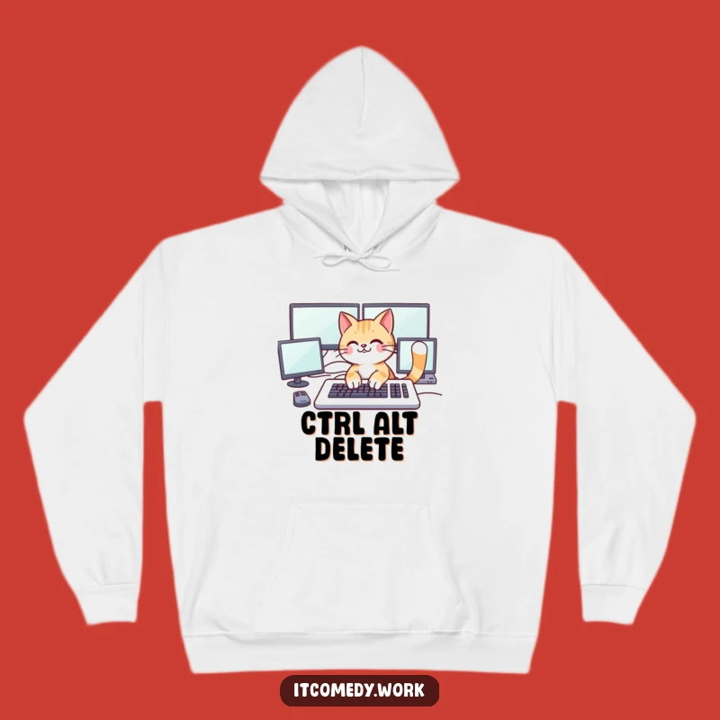 Funny Cat Coder Hoodie: Cozy Up with Tech & Purrfect Humor!