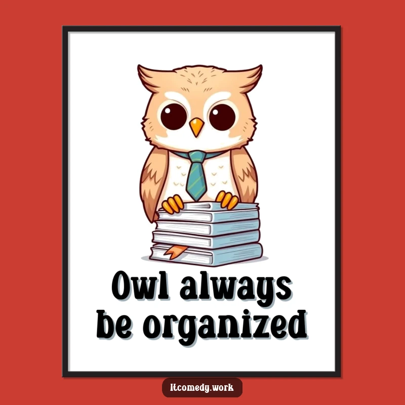 Free Printable Owl Wall Art: Organized, Funny Downloadable Decor for a Tidy Space