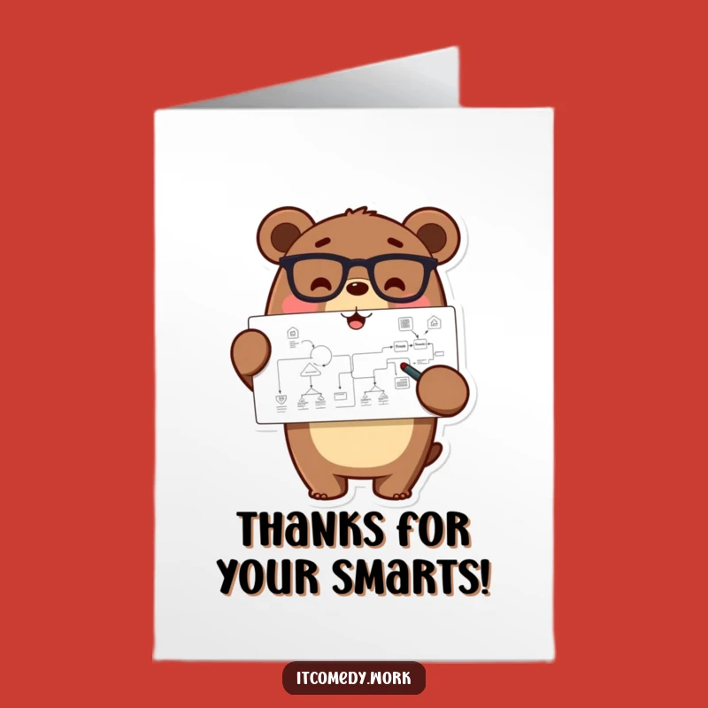 Free Printable Thank You Card: Bear's Insight - Funny Downloadable Gift