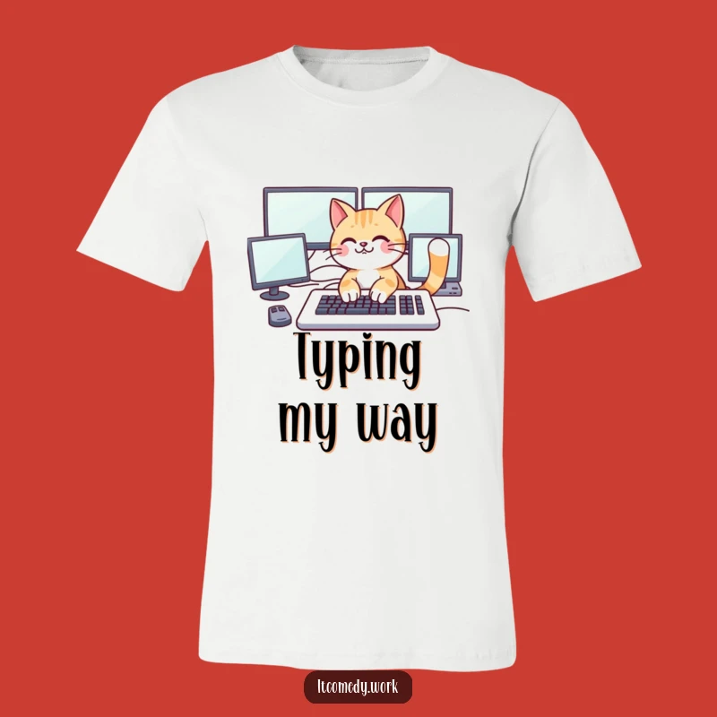 Funny Cat Coder T-Shirt: Show Off Your Playful Tech Prowess!